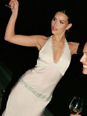 NWT Asta Resort Celine Hand Beaded Dress